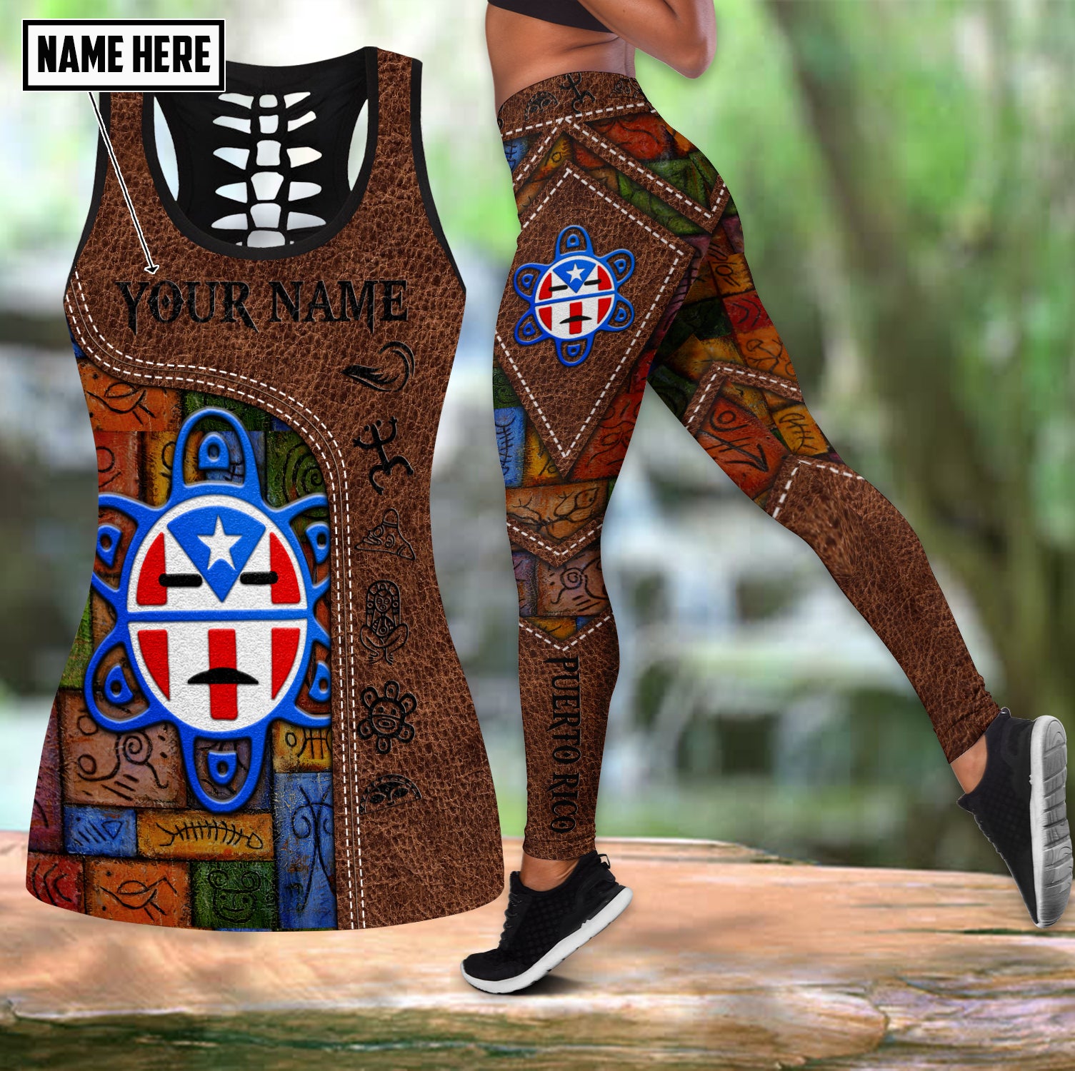 Customize Name Puerto Rico Combo Outfit