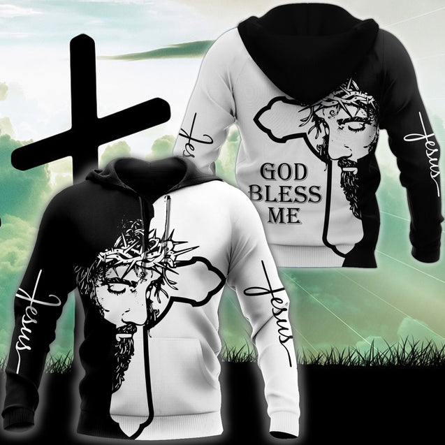 Premium Unisex Hoodie Easter Day Christian Jesus No5 ML God Bless Me