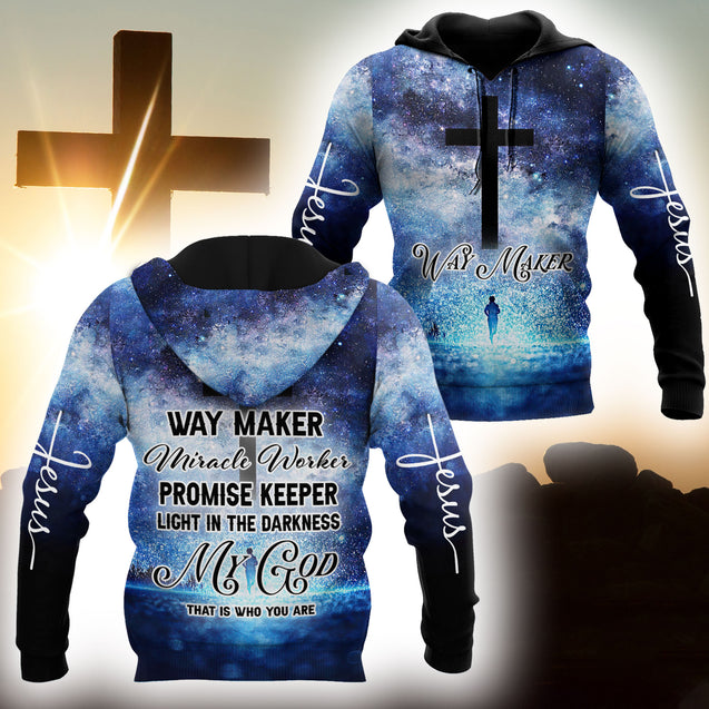 Premium Unisex Hoodie 3D All Over Printed Easter Day Christian Jesus No42 ML