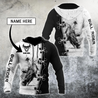 Personalized Name Bull Riding 3D All Over Printed Unisex Shirts Black And White Bull Rider