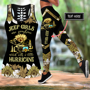 Customize Name Jeep Girl Are Sunshine Mixed With A Little Hurricane combo tank top legging TN TNA29032103