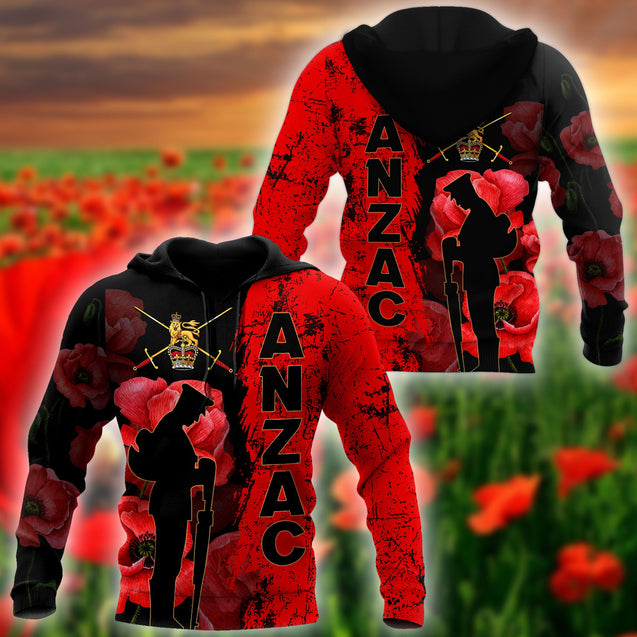 Premium Anzac Day British Army 3D Printed Unisex Shirts TN NTN05042105