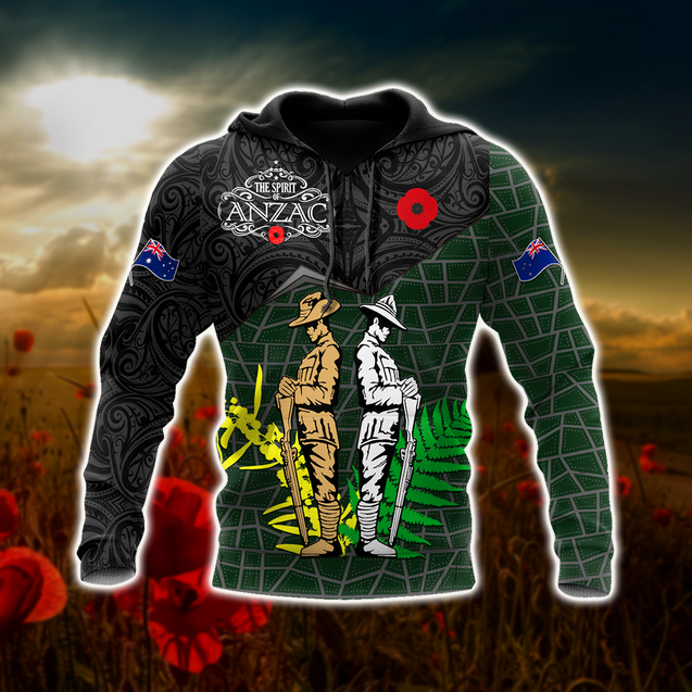 Premium Unisex Hoodie Remember Anzac Day ML