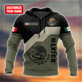 Personalized Name Mexico 3D All Over Printed Unisex Hoodie