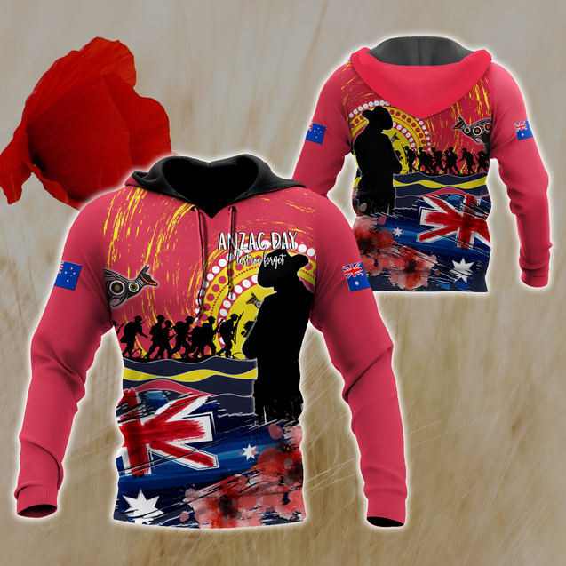 Australian Aboriginal Anzac Day 3D Printed Unisex Shirts TN SN30032103