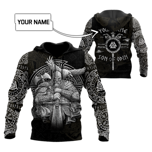 Customized Name Viking 3D All Over Printed Unisex Shirts