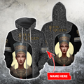 Custom name The Queen Ancient Egypt 3D design print shirts