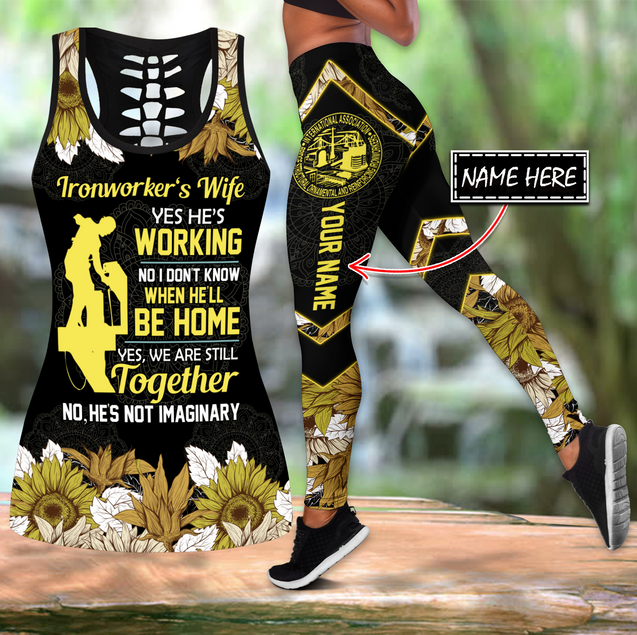 Premium Personalized 3D Printed Ironworker Wife Combo MEI