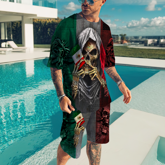 Mexican Combo T-shirt and Short 3D All Over Printed