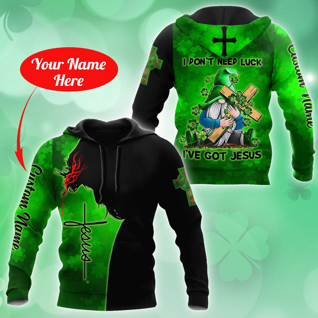 Irish Jesus 3D All Over Printed Unisex Shirts For Men And Women