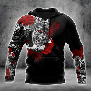 Premium 3D Printed Samurai Tatoo Shirts MEI