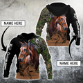 Love Horse Custom Name 3D All Over Printed Shirts