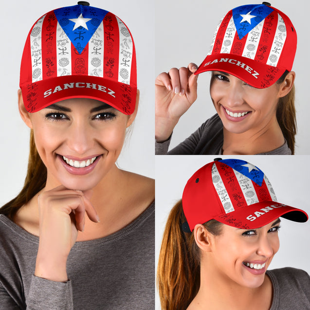 Customize Name Loving Puerto Rico Classic Cap