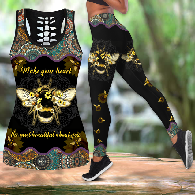 Bees most beautiful legging + hollow tank combo