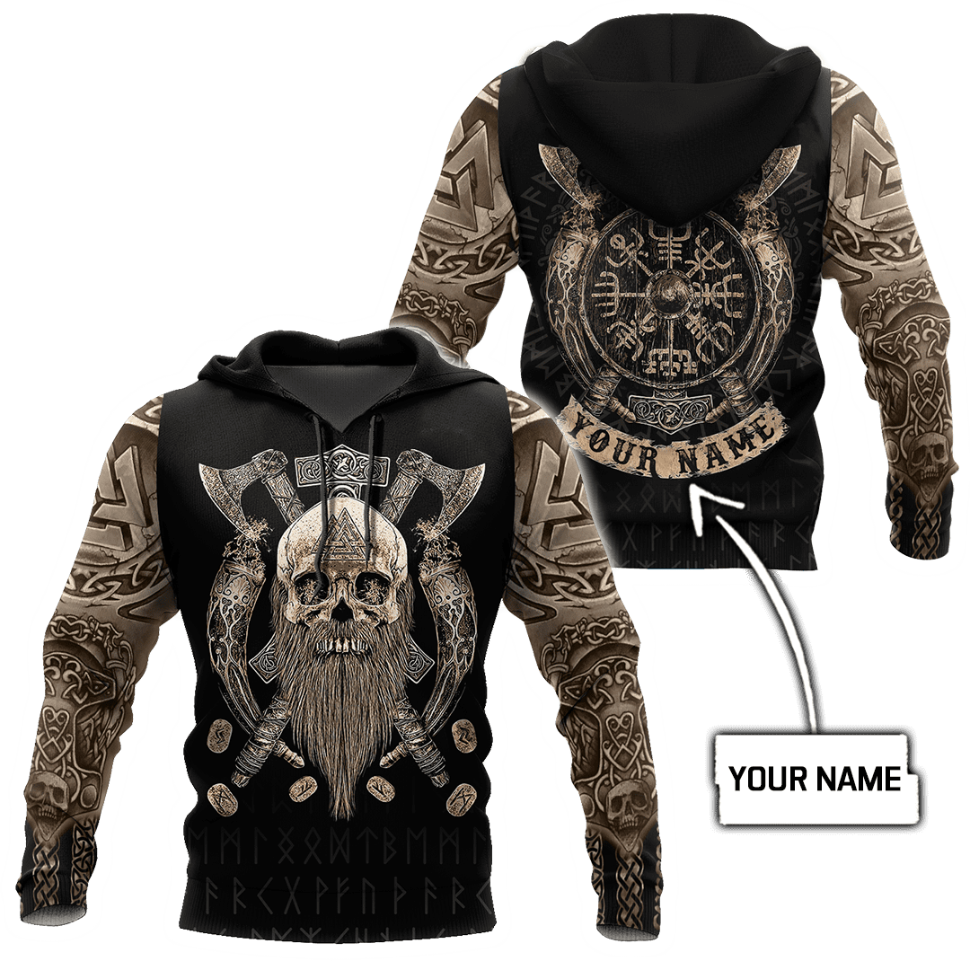 Customized Name Viking 3D All Over Printed Unisex Shirts