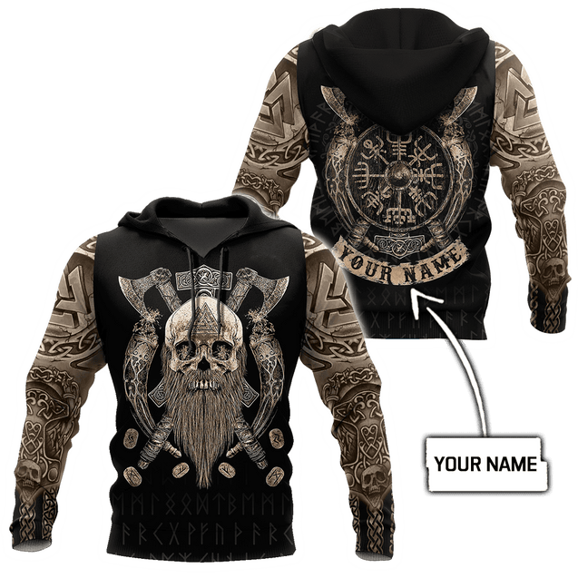 Customized Name Viking 3D All Over Printed Unisex Shirts