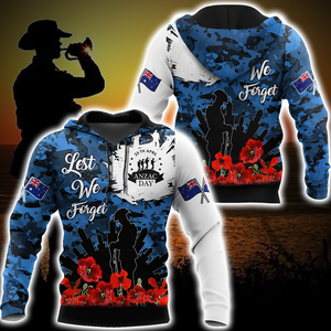 Lest We Forget Anzac Day 3D Printed Unisex Shirts TN