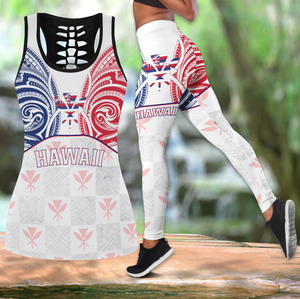 Hawaii Tattoo Combo Hollow Tank Top And Legging Outfit MH05032103