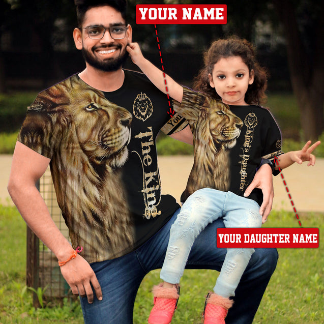 Gift For Daughter Customize Name 3D All Over Printed Shirts For Kids From 1 year - 15 years