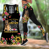 German Shepherd flowers legging + hollow tank combo