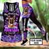 Custom Name German Shepherd legging + hollow tank combo NTN16042103