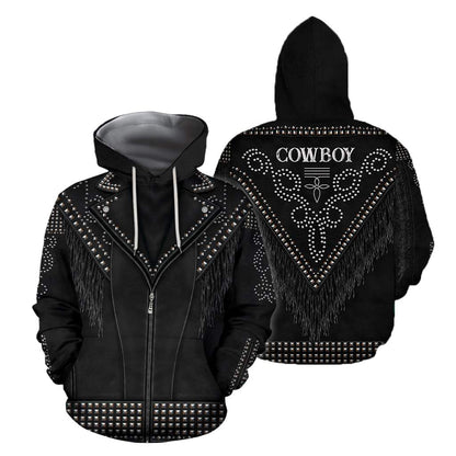 Native Cowboy Jacket No22 Cosplay 3D Over Printed Unisex Deluxe Hoodie ML