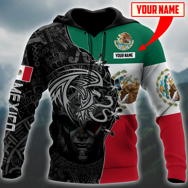 Aztec Mexico Persionalized 3D All Over Printed Unisex Shirts