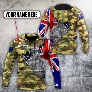 Personalized Australian Army Anzac Day 3D Printed Unisex Shirts TN