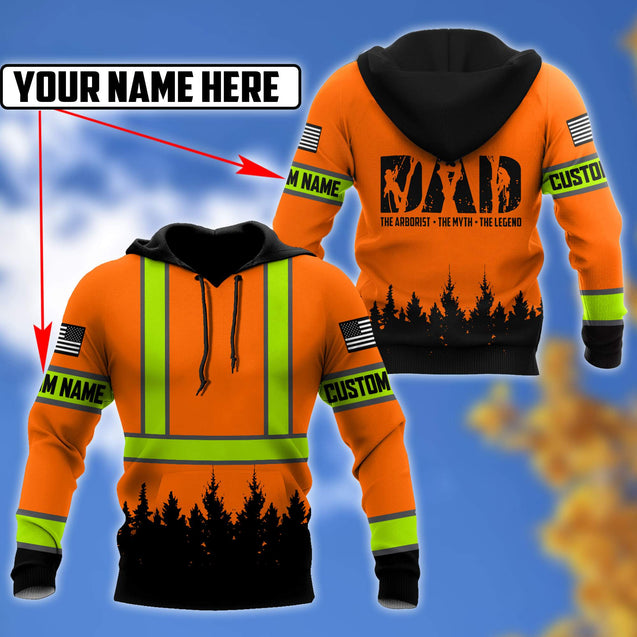 Custom name Arborist 3d hoodie shirt for men and women HHT17042102