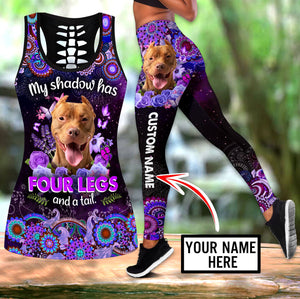 Custom name German Shepherd legging + hollow tank combo NTN13042103