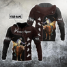 Customize Name Bull Riding 3D All Over Printed Unisex Shirts