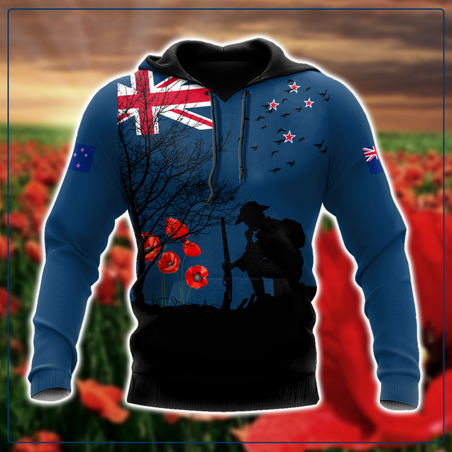 Premium Anzac Day New Zealand 3D Printed Unisex Shirts TN