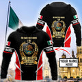 Personalized Name Aztec Mexico 3D All Over Printed Hoodie