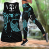 Amazing Polynesian Blue Ray Tattoo Personalized Deluxe Legging & Tank Top ML