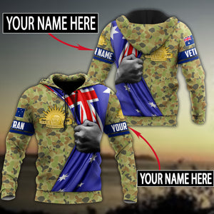 Premium Personalized Australian Army Flag 3D All Over Printed Unisex Shirts TN