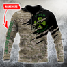 Custom Name - Irish Veterans 3D Hoodie Shirt For Men And Women