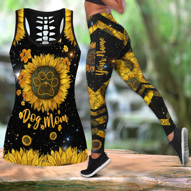 German Shepherd flowers legging + hollow tank combo ver2 SN12042101