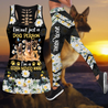 German Shepherd flowers legging + hollow tank combo ver2 DA12042102