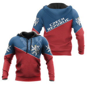 Czech Republic Hoodie - Stroke Style NVD1275