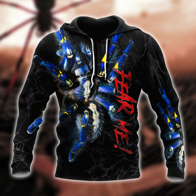 Spider Tarantula Fear Me Premium Unisex Hoodie ML