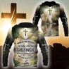 Premium Unisex Hoodie 3D All Over Printed Easter Day Christian Jesus No44 ML