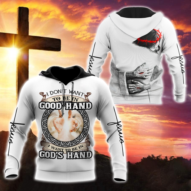 Premium Unisex Hoodie Easter Day Christian Jesus Hand Of God No59 ML