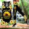 April Girl Sunshine Mixed With A Little Hurricane Combo Tank Top + Leggings
