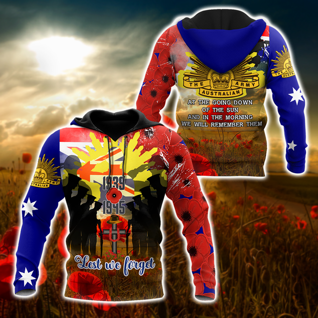 Premium Unisex Hoodie Remember Anzac Day ML