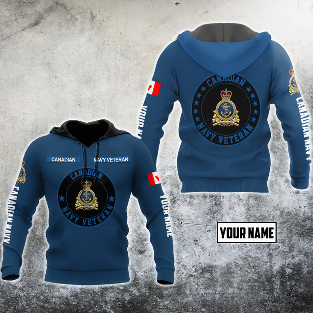 Personalized Name XT Canadian Navy Pullover 3D All Over Printed Shirts DA11032103