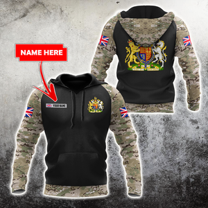 Personalized Name XT Bristish Veteran Coat of Arms 3D Printed Shirts TNA01042105