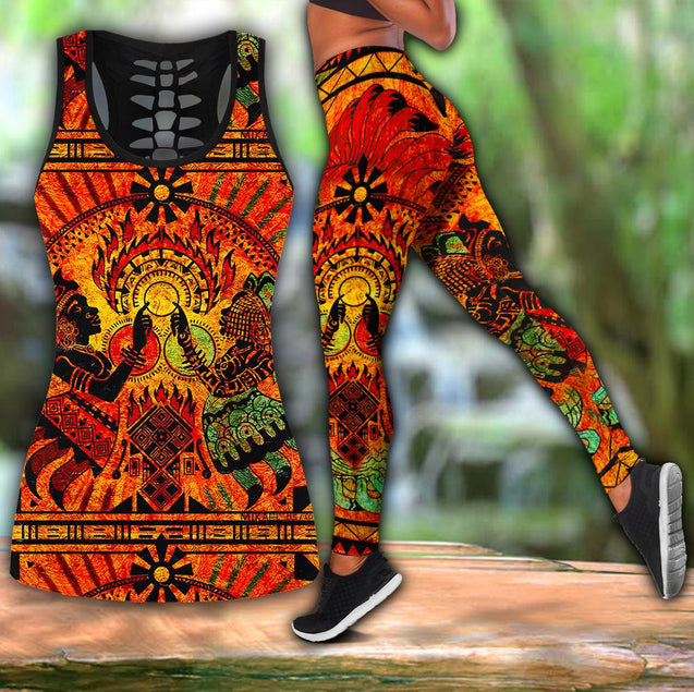 African Olodumare Combo Legging + Tank Top AM28042105