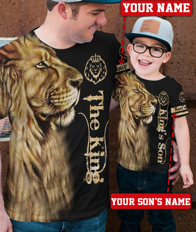 Gift For Son Customize Name 3D All Over Printed Shirts For Kids From 1 year - 15 years