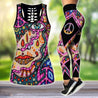 Premium Hippie Girl Eyes 3D Over Printed Legging & Tank Top