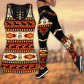 Native American 3D All Over Printed Legging + Hollow Tank